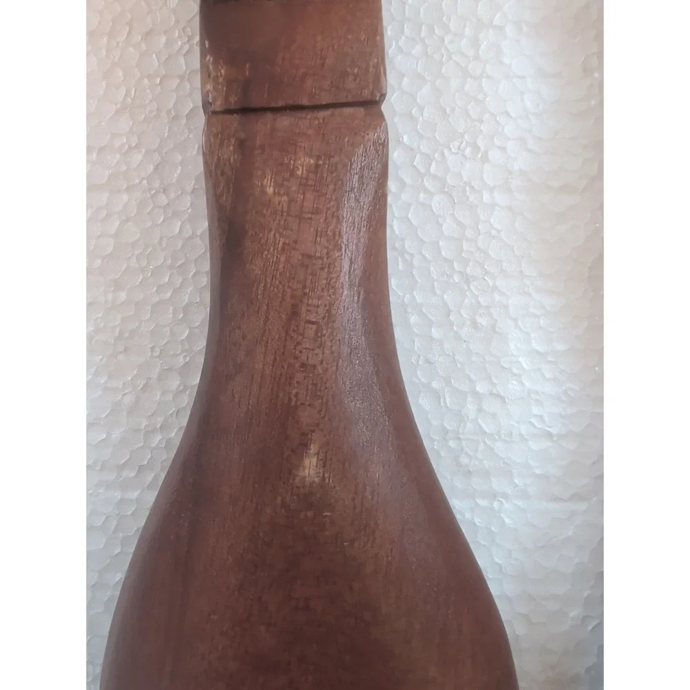 VTG Souvenir Wood Fork & Spoon Carved Tiki Totem Mid Century Decor Kitchen